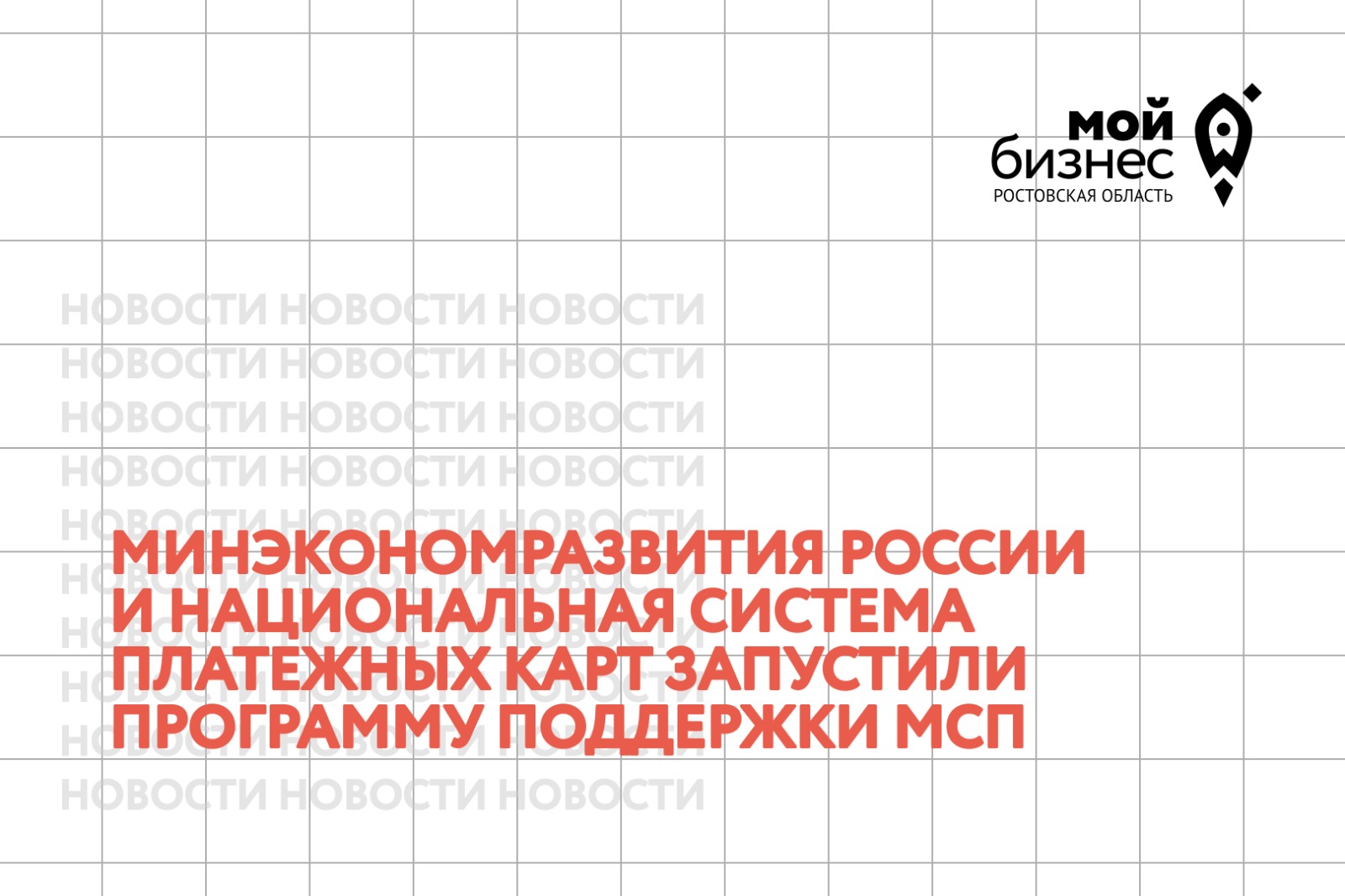 Минэкономразвития России и Национальная система платежных карт запустили программу поддержки МСП